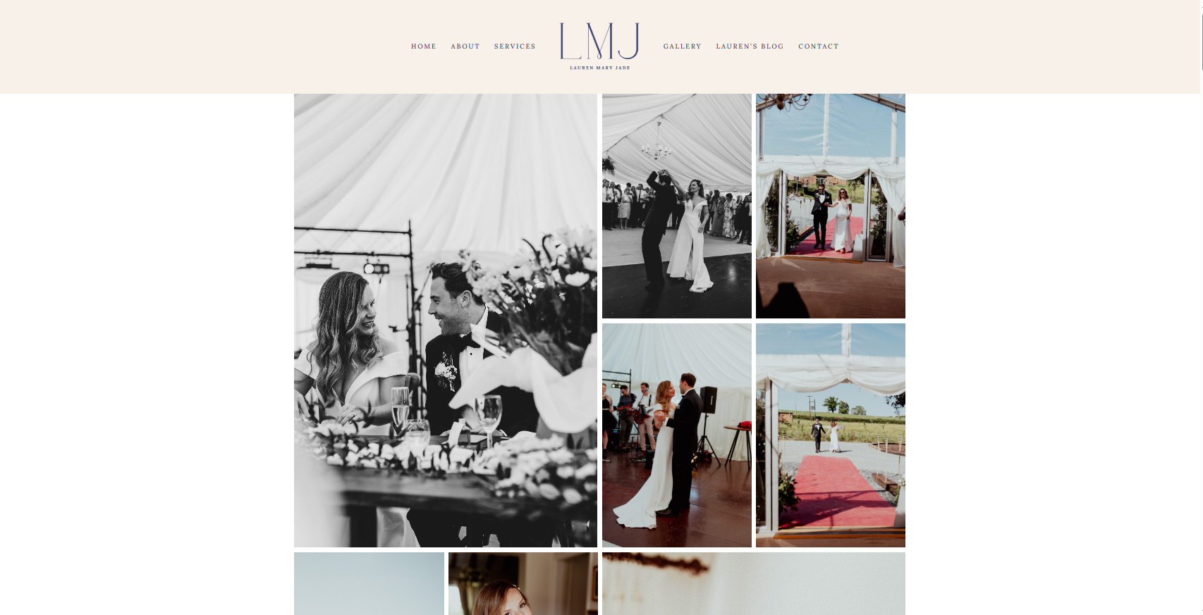 photography gallery website development